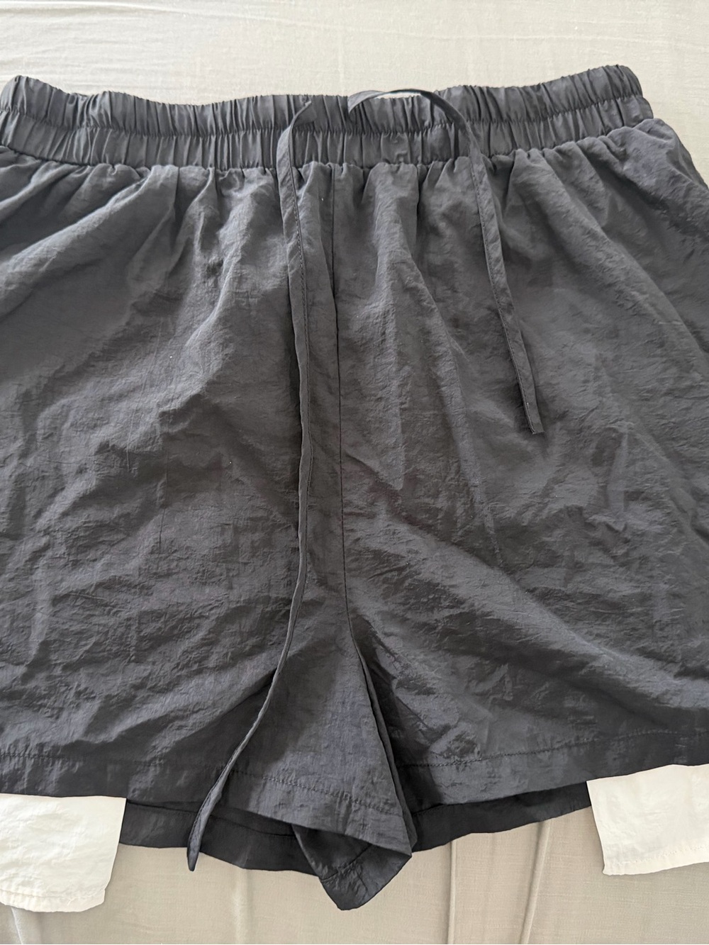 Boohoo Black Women's Athletic Elastic-Waist Shorts